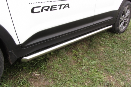 Hyundai CRETA 4WD (2016)-Защита порогов d57 труба